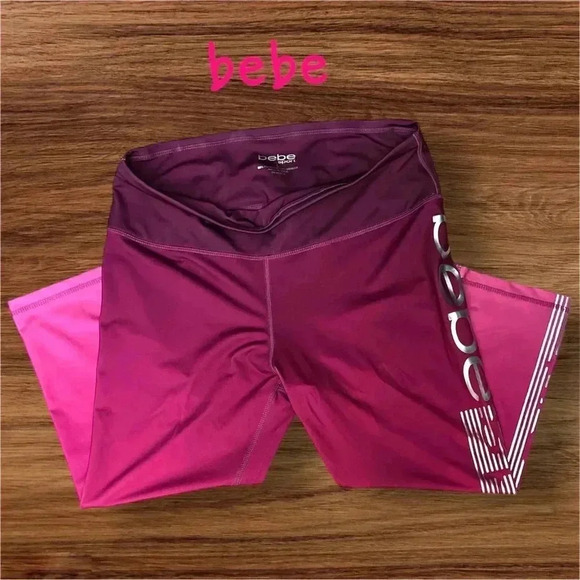 BeBe Sport Capri Leggings~Size Large - Picture 1 of 6